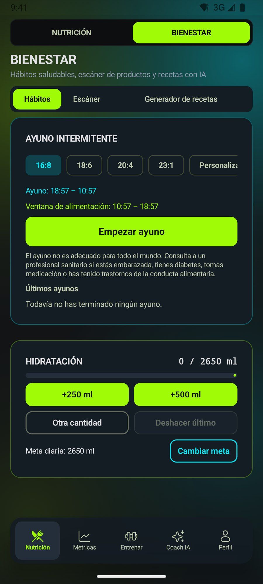 Hábitos de bienestar: ayuno intermitente e hidratación